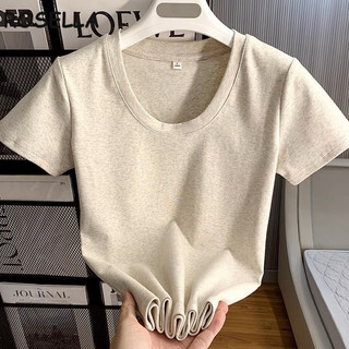 Rosella áo phông áo thun nữ croptop baby tee Cổ điển Stylish Comfortable Fashion WTX24204KC 6Z240206