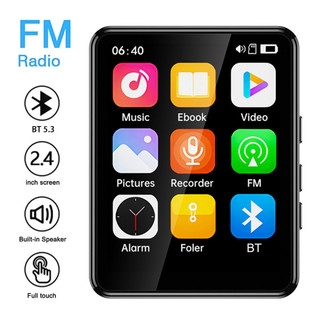  Hỗ trợ Bluetooth MP3 Player Màn hình 2.4 Inch HiFi Music Player Loa tích hợp có sách điện tử   FM   Radio   Video 