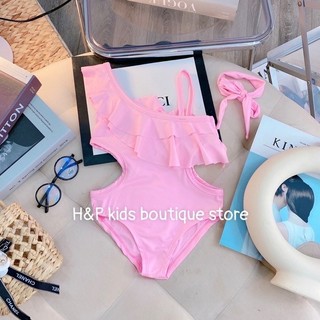 Bikini, đồ bơi trơn 2 mảnh cho bé gái