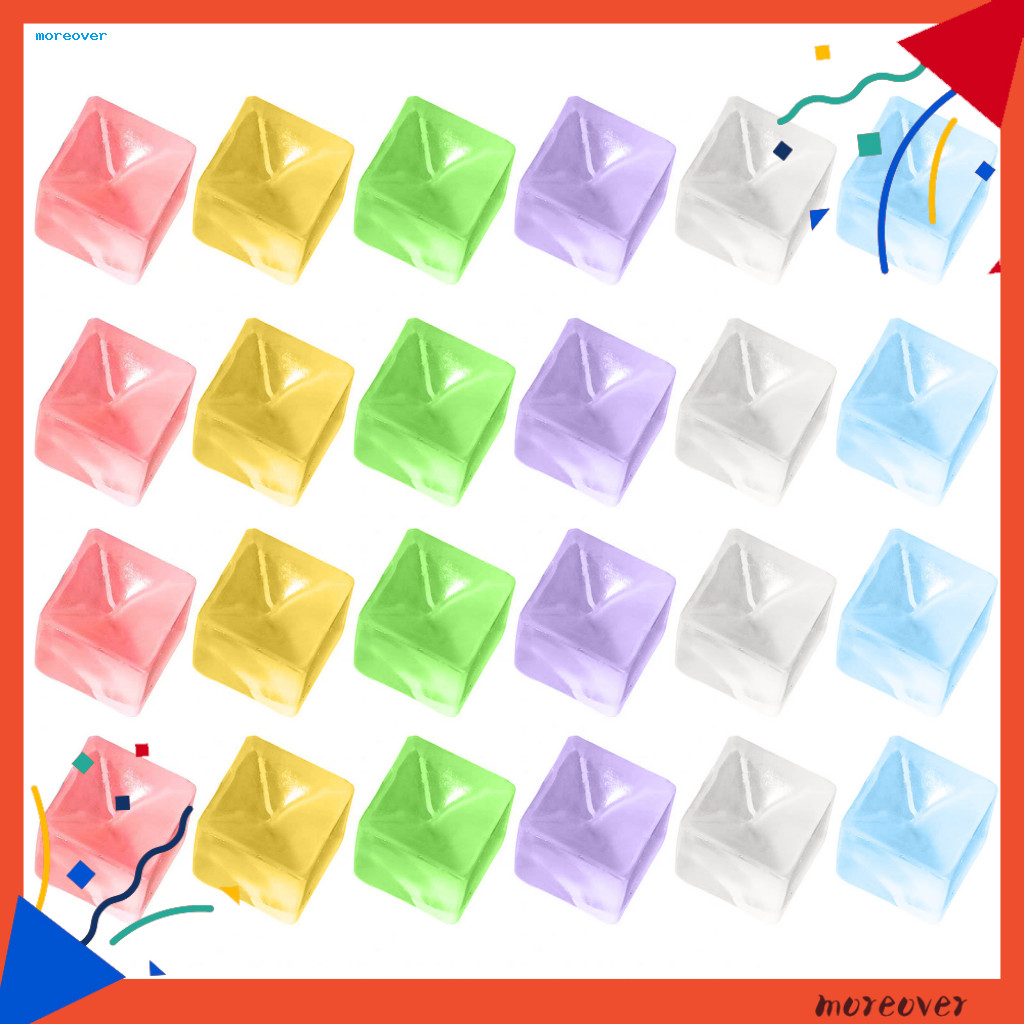 THÊM Ice Cube Squishes Đồ chơi Ice Cube Đồ chơi cảm giác 24 chiếc Ice Cube Squishy Bộ đồ chơi phục h