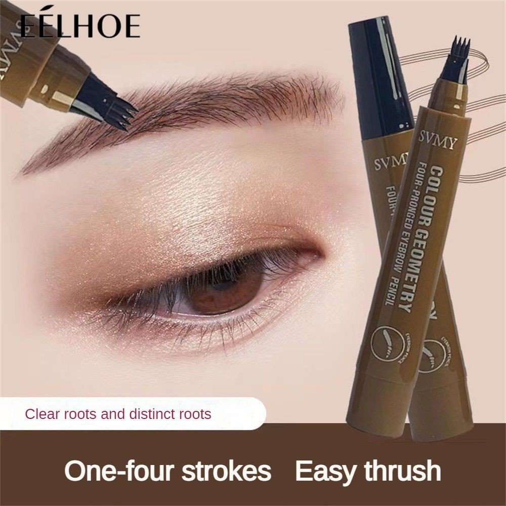 Svmy Fine Smooth Root With Natural Wild Eyebrow Four Forks Liquid Eyebrow Pen