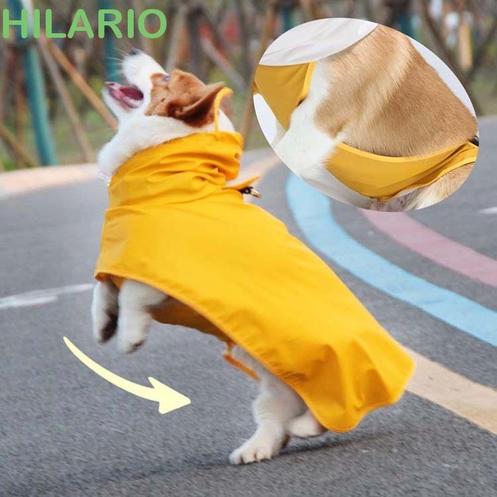 Áo mưa cho chó HILARIO Bao gồm tất cả Áo khoác PU Trang phục cho chó Quần áo cho chó nhỏ vừa lớn Chó con Áo khoác mưa thú cưng