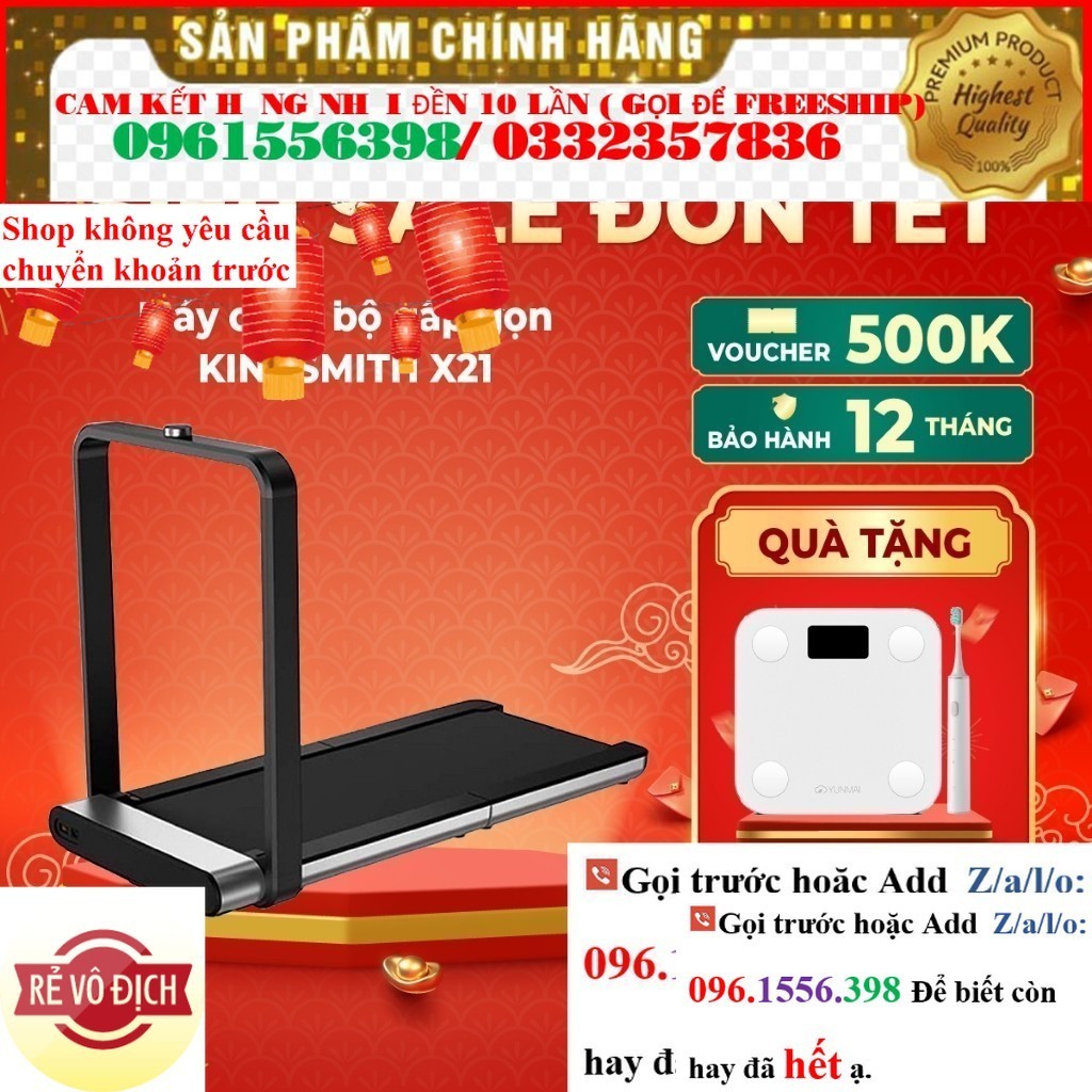 >> Máy chạy bộ gấp gọn KingSmith X21 TRX21F Bản Quốc tế - WalkingPad Treadmill X21 -bona prezo