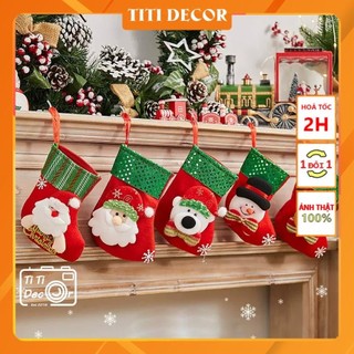 Vớ Noel trang trí nhà cửa, decor chụp ảnh, cửa hàng