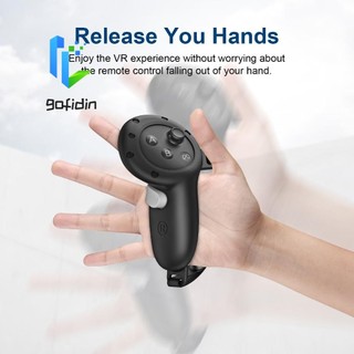 Gofidin Quest 3 Vỏ bọc tay cầm bộ điều khiển, Tay cầm cố định Meta Quest 3 Tay cầm bộ điều khiển, Vỏ điều khiển chống rơi Hộp đựng tay cầm bộ điều khiển Quest 3 chống trượt