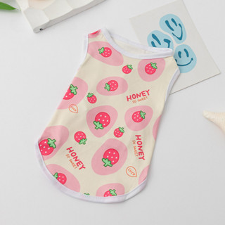 Quần Áo Cho Chó In Hình Dễ Thương Cho Shih Tzu Nam Nữ Hoạt Hình Thú Cưng Áo Vest Mùa Hè Mèo Áo Cún Con Xe Tăng Top Quần Áo