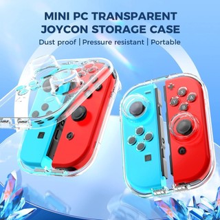 Hộp đựng trong suốt PC cho Nintendo Switch & Switch Oled JoyCon Vỏ bảo vệ chống bụi Tương thích với NS Joy-con