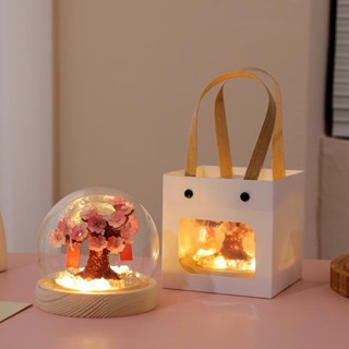 Đèn ngủ hoa anh đào tặng kèm túi quà sang trọng, Đèn ngủ cây ước nguyện DIY chạy PIN, Quà tặng cao cấp các dịp đặc biệt