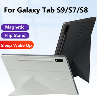 Smart Sleep Wake Up Từ Đứng Cho Samsung Galaxy Tab S9 Plus 12.4 S9 Ultra 14.6 S8 Ultra S8 11 Inch S7 11 S9 FE 10.9 Inch Từ Tính Nhẹ Và Mỏng