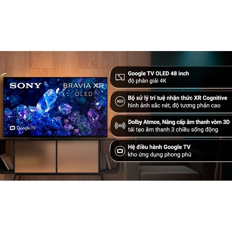 Google Tivi OLED Sony 4K 48 inch XR-48A90K đời mới 2022 - MALAYSIA