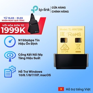  Bộ Chuyển Đổi USB Wifi TP-Link TL-WN725N Chuẩn N 150Mbps