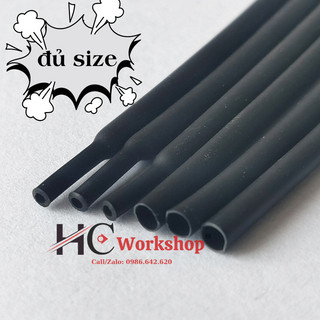 Gen co nhiệt, ống co nhiệt màu đen đủ size
