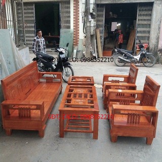 Bàn ghế phòng khách gỗ sồi tay 3 lớp , bộ bàn ghế phòng khách gỗ, BỘ BÀN GHẾ