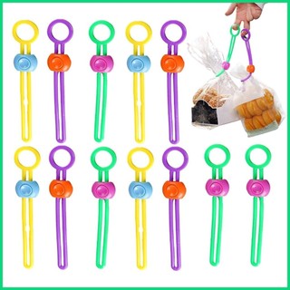 Niêm phong dây đeo cho thực phẩm 12 chiếc kẹp thực phẩm dây cáp dây túi kẹp niêm phong thực phẩm kẹp thực phẩm niêm phong dây đeo jiwvn jiwvn