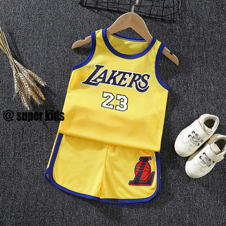 SUPER KIDS Bộ quần short ngắn tay thể thao thông thường dành cho trẻ em Bộ đồng phục bóng rổ bé trai và bé gái Trang phục biểu diễn của học sinh tiểu học