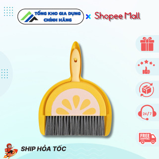 Bộ chổi quét và hốt rác để bàn mini cầm tay tiện dụng chổi và xẻng quét vệ sinh nhà cửa siêu nhỏ tiện lợi chổi quét bụi
