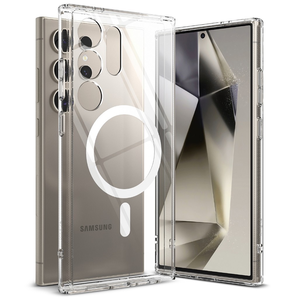 Ốp điện thoại từ tính trong suốt Sgp Samsung Galaxy S24 Ultra S24 Plus 2 trong 1 Hybrid / Crystal