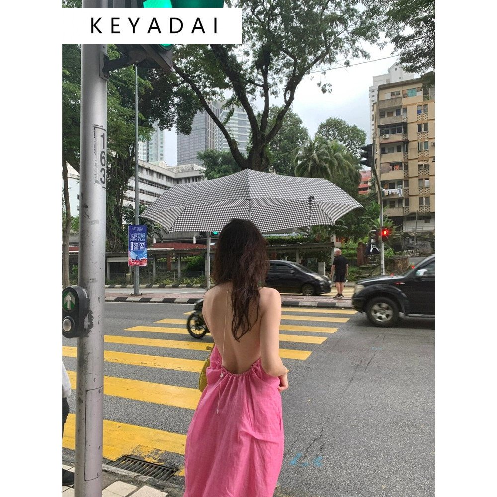 KEYADAI Váy đi biển Váy Đầm Váy nữ body đầm Cute INS Cổ điển hàn quốc WLQ2430V2Q 13Z240329 | BigBuy360 - bigbuy360.vn