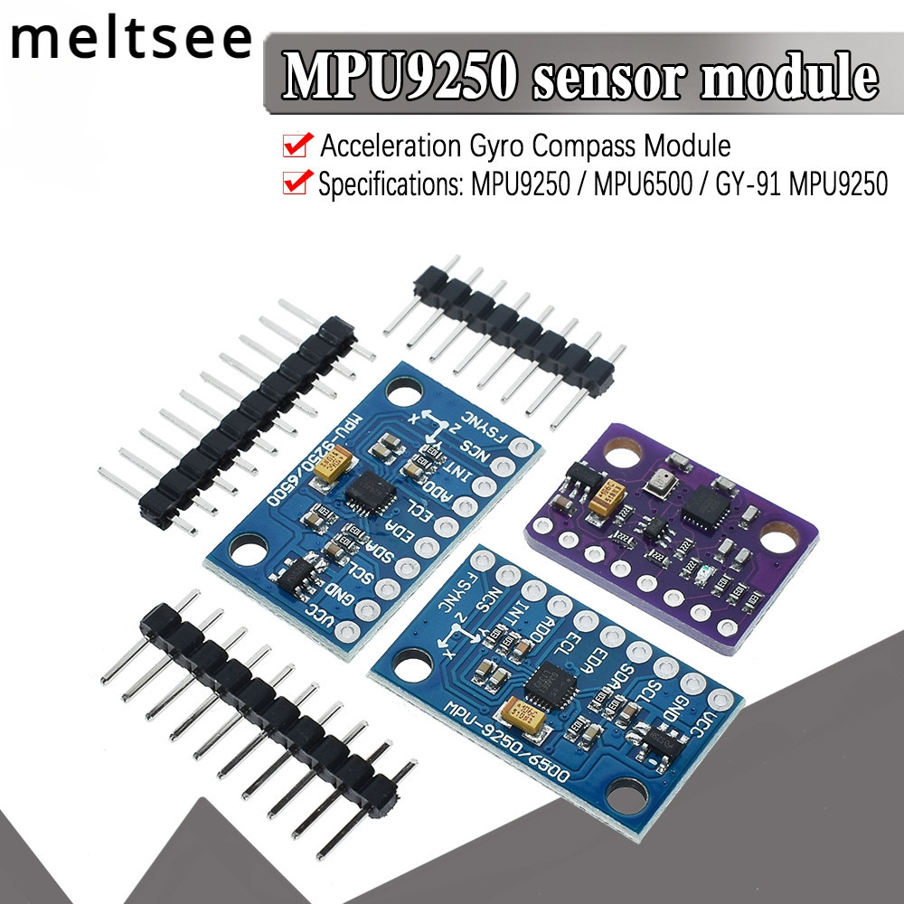 Spi / IIC GY-9250 BMP280 GY-91 MPU6500 MPU9250 Con quay hồi chuyển thái độ 6 trục 9 trục 10DOF + Bộ 