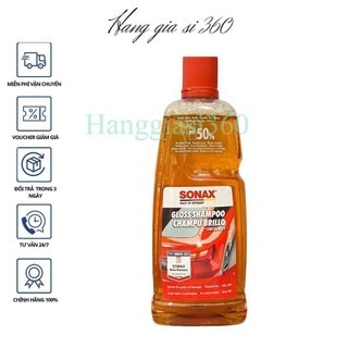 Nước rửa xe xà bông rửa xe sonax gloss shampoo 1lit - đậm đặc mùi thơm nhẹ nhập khẩu đức