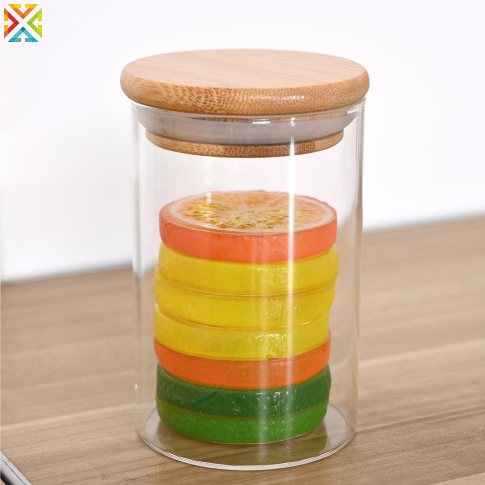 Lọ Thủy Tinh Có Nắp Tre Kín Hộp Bảo Quản Thực Phẩm Chai Chứa Đồ Cho Trà Rời Cà Phê Đậu Phụ Kiện Nhà Bếp