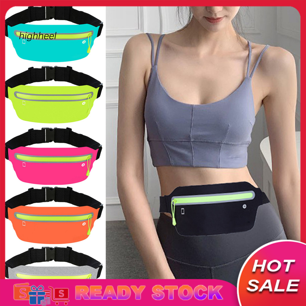 [Hàng có sẵn] Túi đeo thắt lưng chống nước thể thao Fanny Pack Túi thắt lưng mỏng đa chức năng để chạy bộ và tập thể dục có lưu trữ Phù hợp với điện thoại và tai nghe 6,5 inch Hàng thể thao dành cho nữ