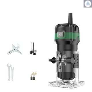 Dụng cụ định tuyến gỗ tông đơ cầm tay điện máy phay phay khắc cầm tay joiner cắt palmming tool 33000rpm 220v 800w khe khắc 6.35mm collets w anew-4.1