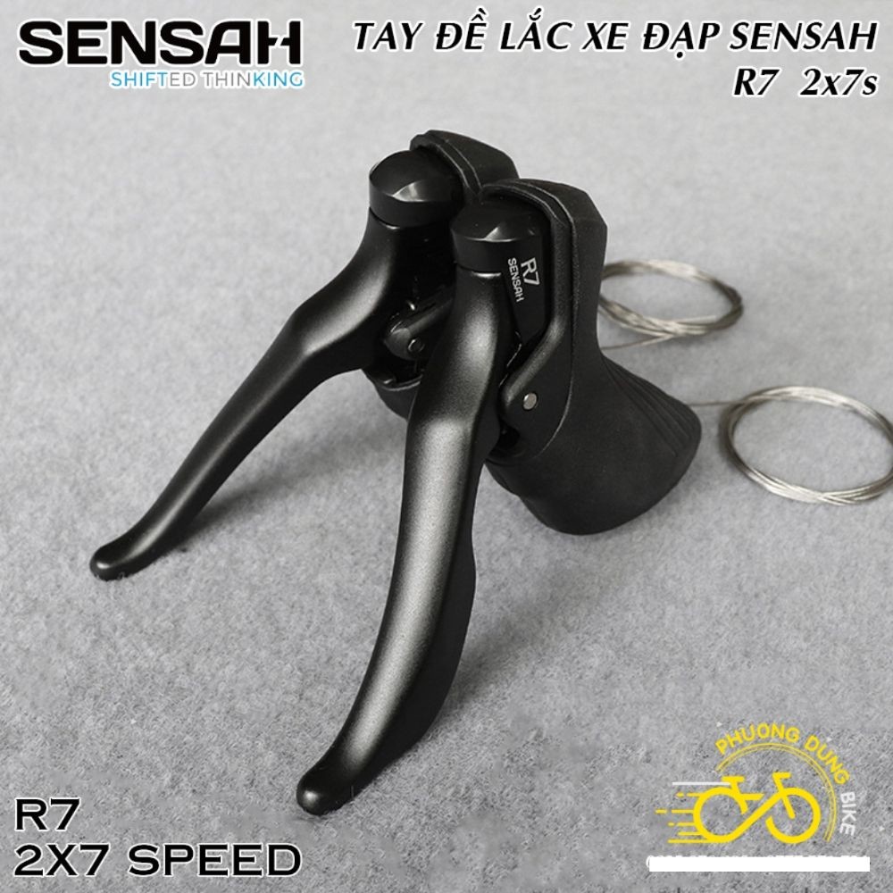 Tay đề lắc xe đạp SENSAH R7 2x7 Speed - Hàng chính Hãng