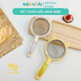 Rây inox Mum Bébé HÌNH GẤU size 8cm 12cm rây cháo cho bé ăn dặm