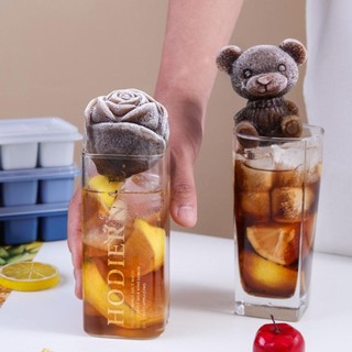 3D Silicone Ice Cube Mold Ice Cream Silicone Abrasive Tea Creative Cake Maker Mold Decor Bear V8F5