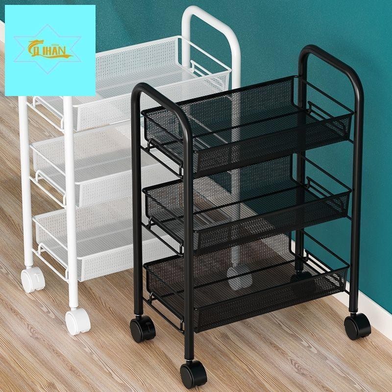 QIHAN Kệ Đựng Rau Củ Quả / Trái Cây Đa Năng Có Bánh Xe Đẩy Di Động Tiện Lợi