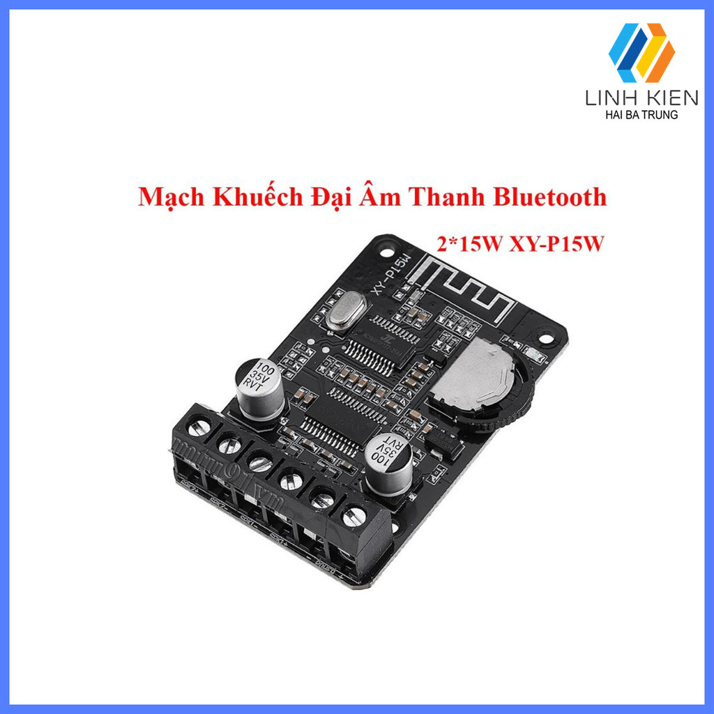 [Có sẵn] Mạch Khuếch Đại Âm Thanh Bluetooth 5.0 2*15W XY-P15W