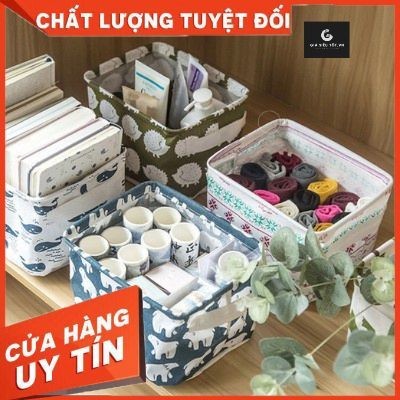 Giỏ vải mini đựng đồ mỹ phẩm trang điểm điện thoại cá nhân xinh xắn trên bàn làm việc văn phòng ❤️GIÁ SIÊU TỐT❤️