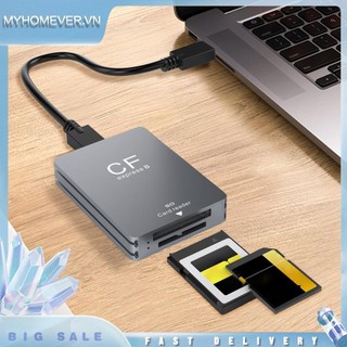 Bộ chuyển đổi đầu đọc thẻ sd 2 trong 1 cfexpress type b usb 3.2 10gbps cho slr