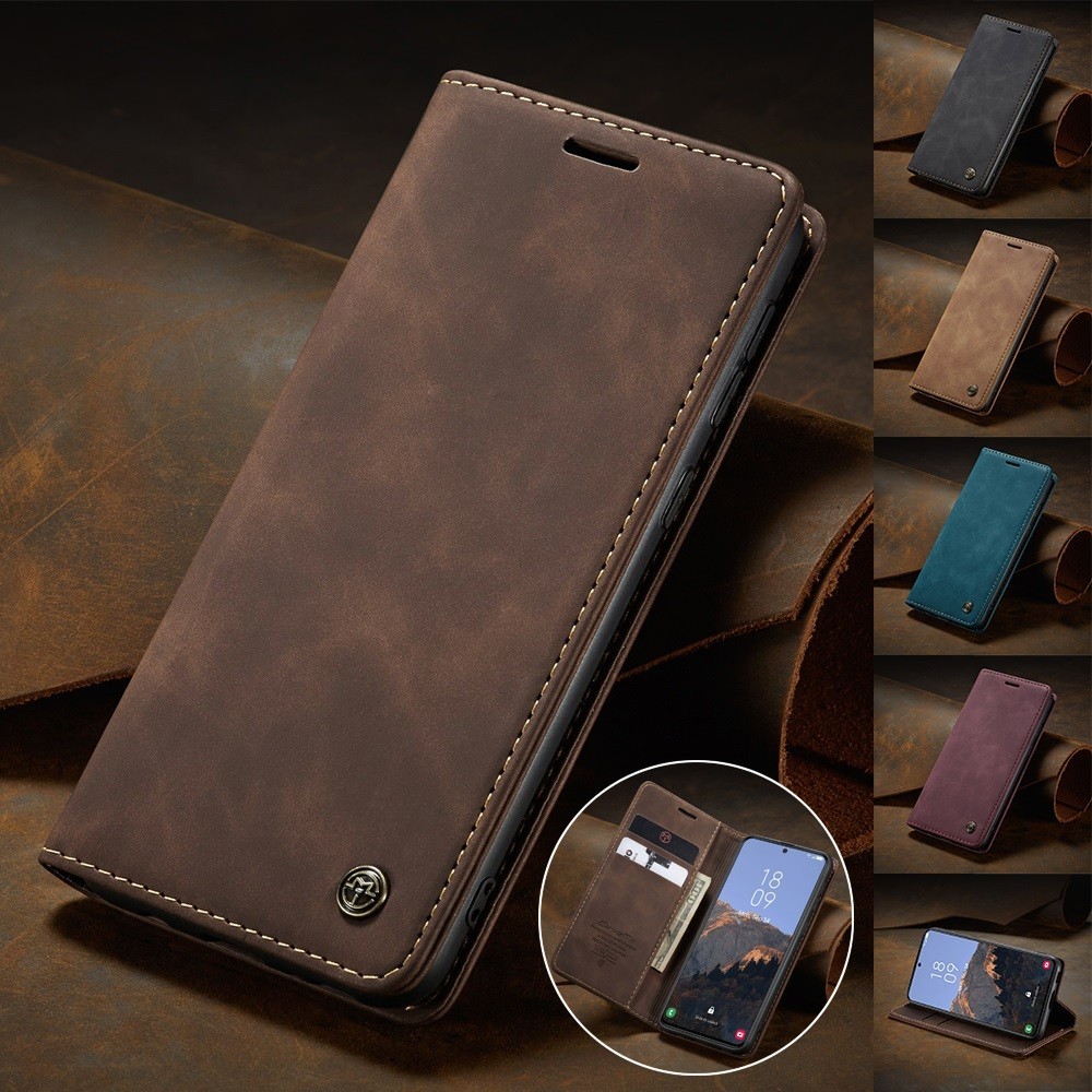 Ốp Lưng Cho Samsung Galaxy S20 S21 FE S22 S23 Ultra S10 S9 S8 Plus S7 Edge Ví Da Cho Galaxy A54 A53 A33 A14 A13 Flip Cover