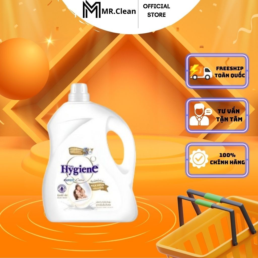 Nước Xả Vải Hygiene Thái Lan Giặt Xả Quần Áo Milky Touch Milk Serum Expert Care Màu Trắng 3500ml .,