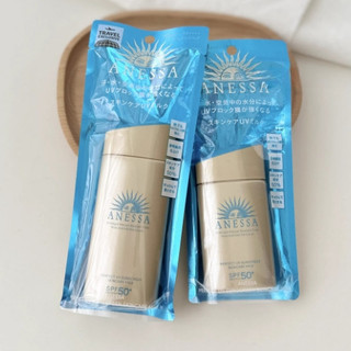 Kem Chống Nắng ANESSA Mùa Hè Ngoài Trời Nam Nữ Nhỏ Chai Vàng Kem Chống Nắng Làm Mới Và Chống Tia UV 60 / 90ml