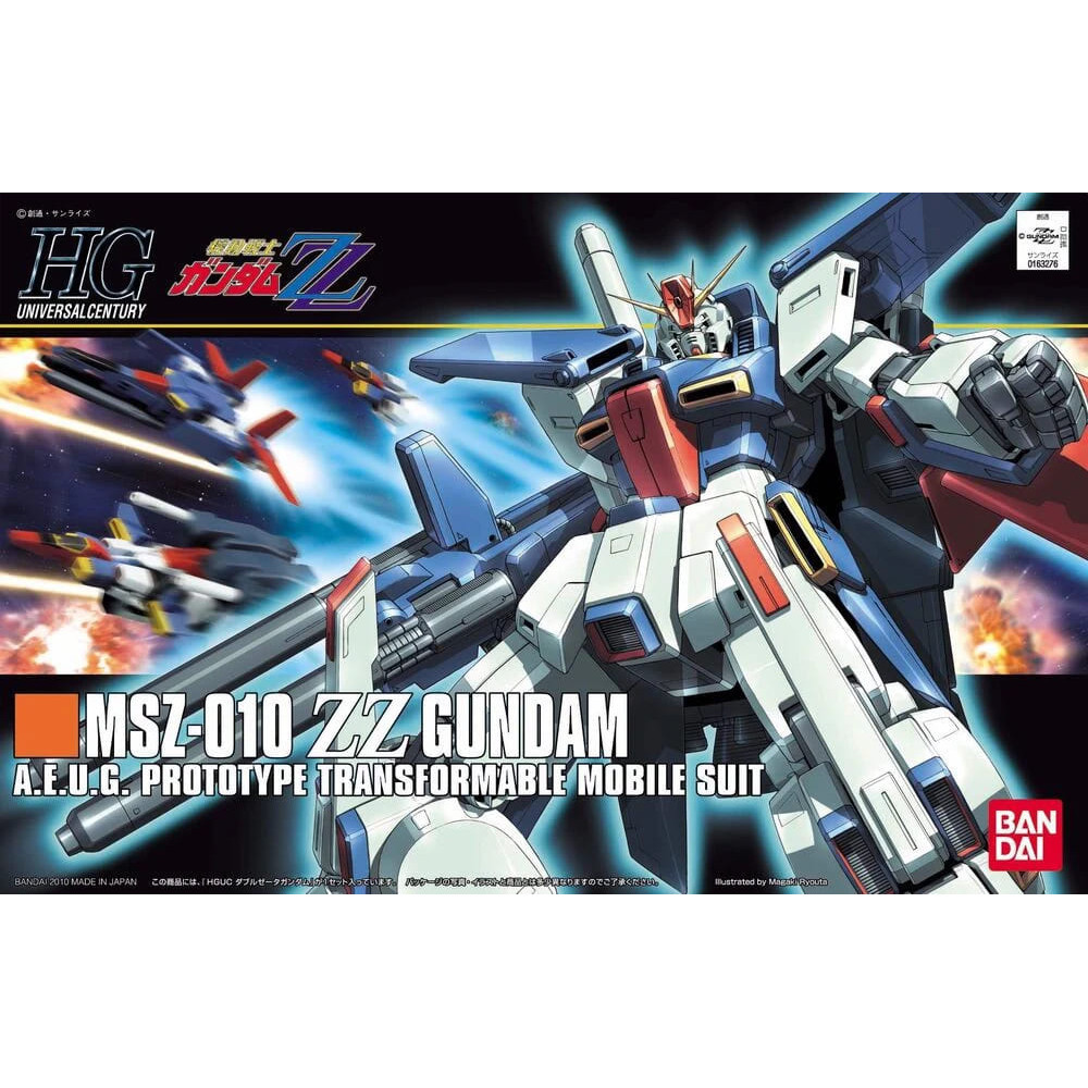 ĐỒ CHƠI HG UC 1/144 MSZ-010 ZZ GUNDAM BANDAI MÔ HÌNH LẮP RÁP