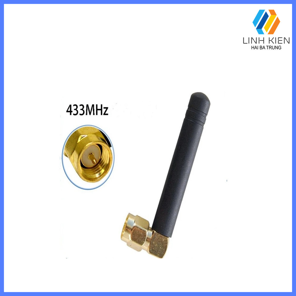 [Có sẵn] Anten RF433 3Dbi SMA Đực dài 5cm loại thẳng