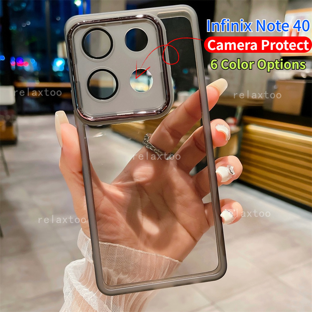 2in1 With Camera Lens Film Protection Clear Casing For Infinix Note40 Note50 Note 40 50 Pro Plus + 4