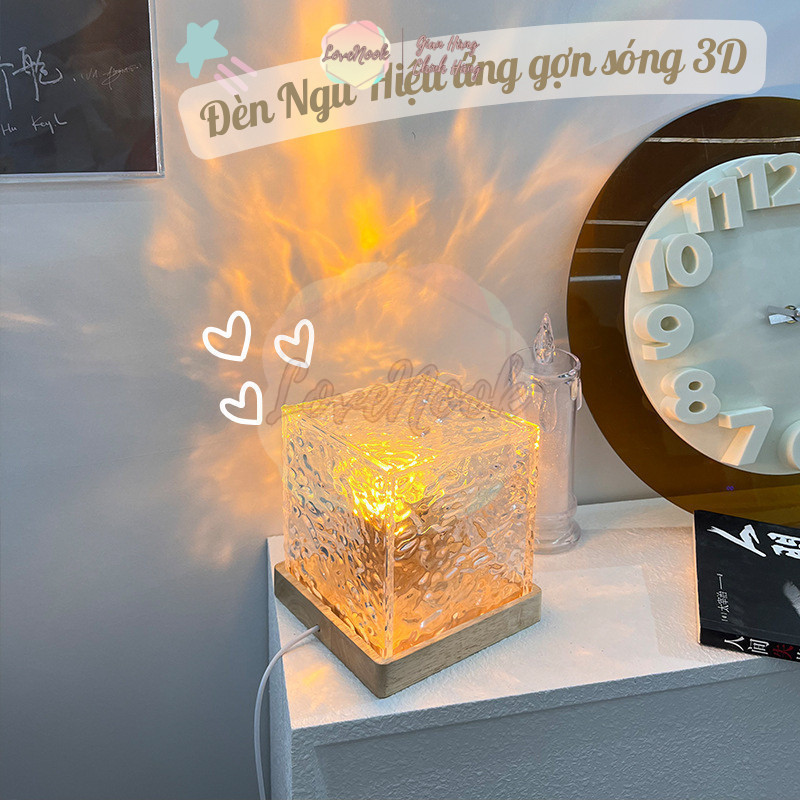 Đèn Arylic Ngọn Lửa Gợn Nước LoveNook – Độc Lạ, Phù Hợp Mọi Không Gian