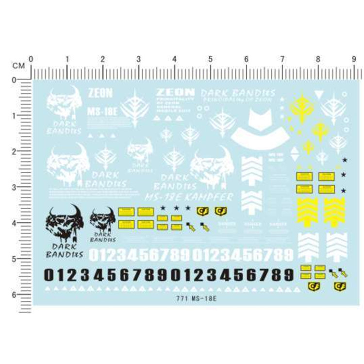 Decal trượt nước CALILY HG Kampfer MS-18E