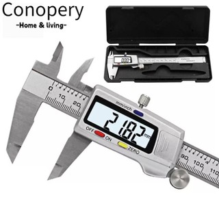 Caliper kim loại, Caliper Vernier điện tử bằng thép không gỉ, Dụng cụ đo độ sâu LCD Dụng cụ đo kỹ thuật số Thước micromet