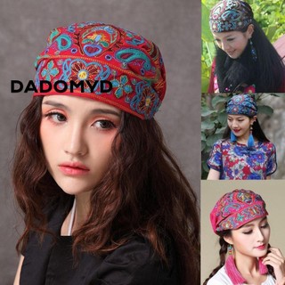Hoa Bandanas Nữ Phong Cách Mexico Dân Tộc Mũ In Hình Đỏ