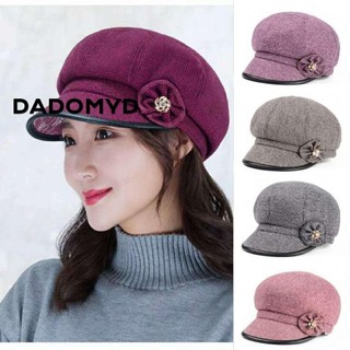 DADOMYD nồi nữ, Mũ len dệt kim thời trang, Mũ len dệt kim thông thường Mũ nồi lông cừu ấm áp mùa đông