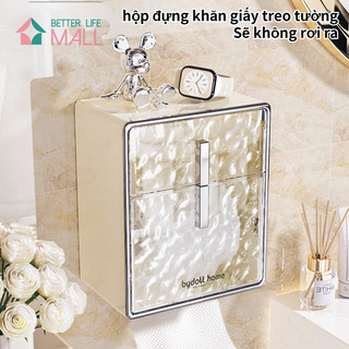 Hộp đựng giấy vệ sinh treo tường, hộp đựng khăn giấy phòng tắm treo tường, hộp đựng khăn lau