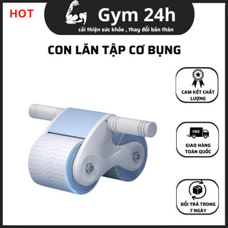 Con lăn tập bụng tại nhà, dụng cụ tập gym, bánh xe tập cơ bụng, cơ ngực, cơ bắp tay , bắp chân - gym24h