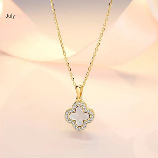 Julyhot Thời Trang Bốn Lá Cỏ Ba Lá Mặt Dây Chuyền Dây Chuyền Dành Cho Nữ Tính Khí Đơn Giản Trang Sức Massivedeals