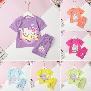 Bộ thun cộc tay LITIBABY cotton nhiều hình in sắc nét cho bé 11kg - 24kg