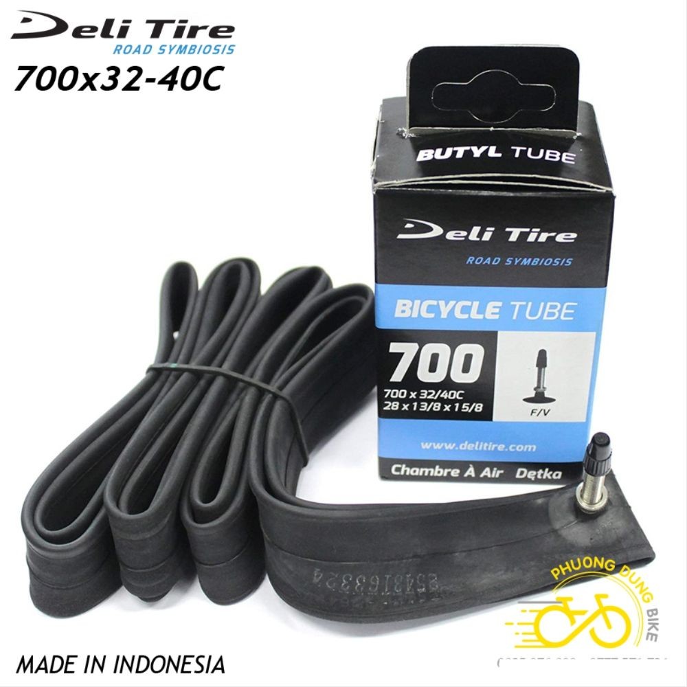 Ruột (Săm) xe đạp Deli Tire 700x32-40C 43mm VAN PHÁP - VAN XE ĐẠP